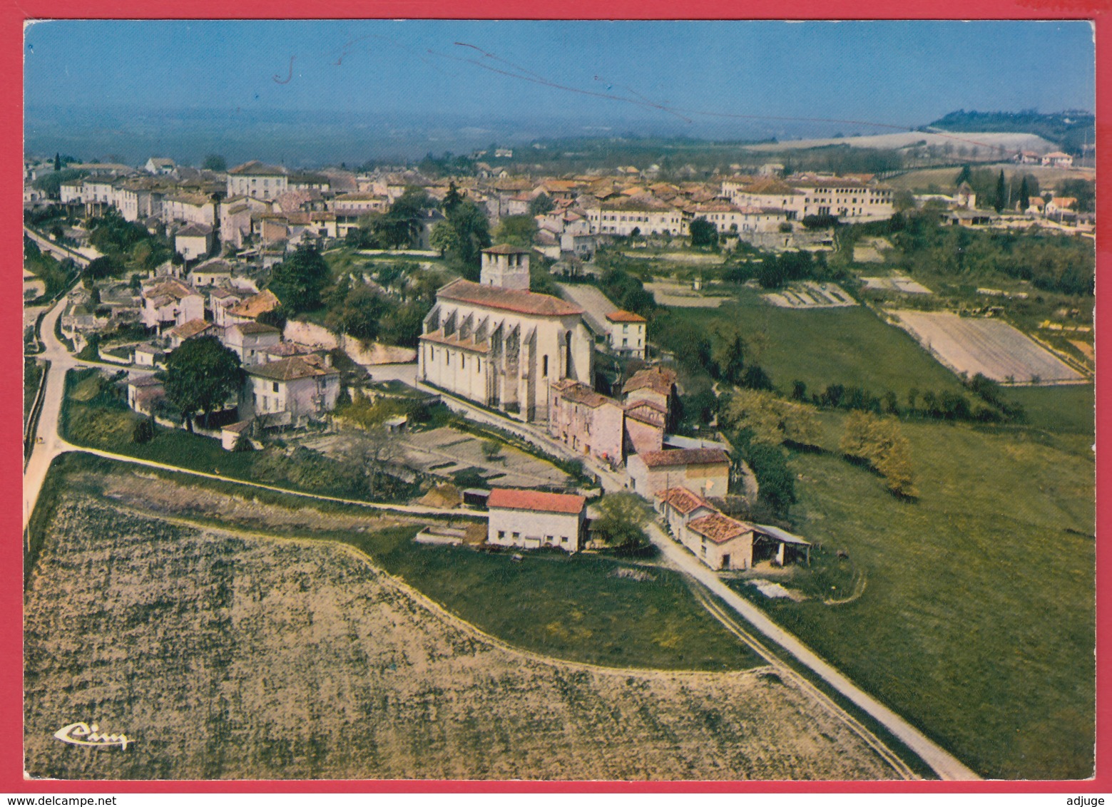 CP-82- MONTPEZAT Du QUERCY - Vue Panoramique Aérienne *SUP **2 SCANS - Montpezat De Quercy