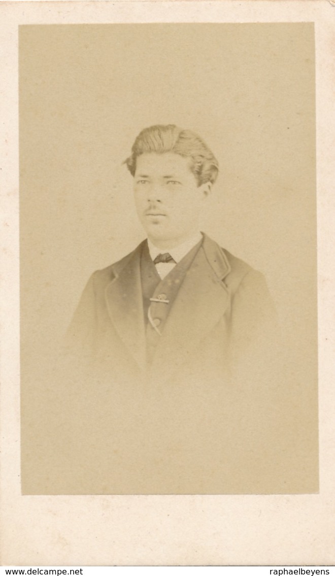 CDV Portrait Homme Barrette Boucher-Pinault Chateauroux Man 1870 Circa - Old (before 1900)
