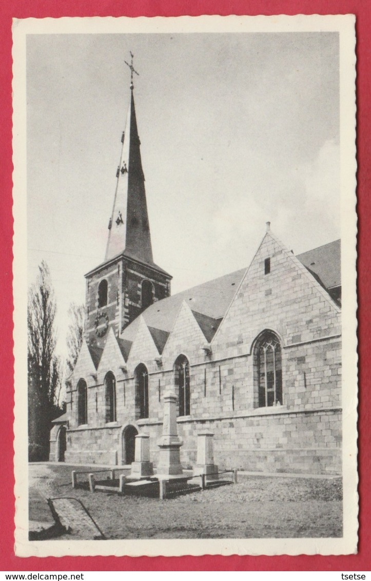 Nalinnes - L'église Du Centre Et Le Monument - 1967 ( Voir Verso ) - Ham-sur-Heure-Nalinnes