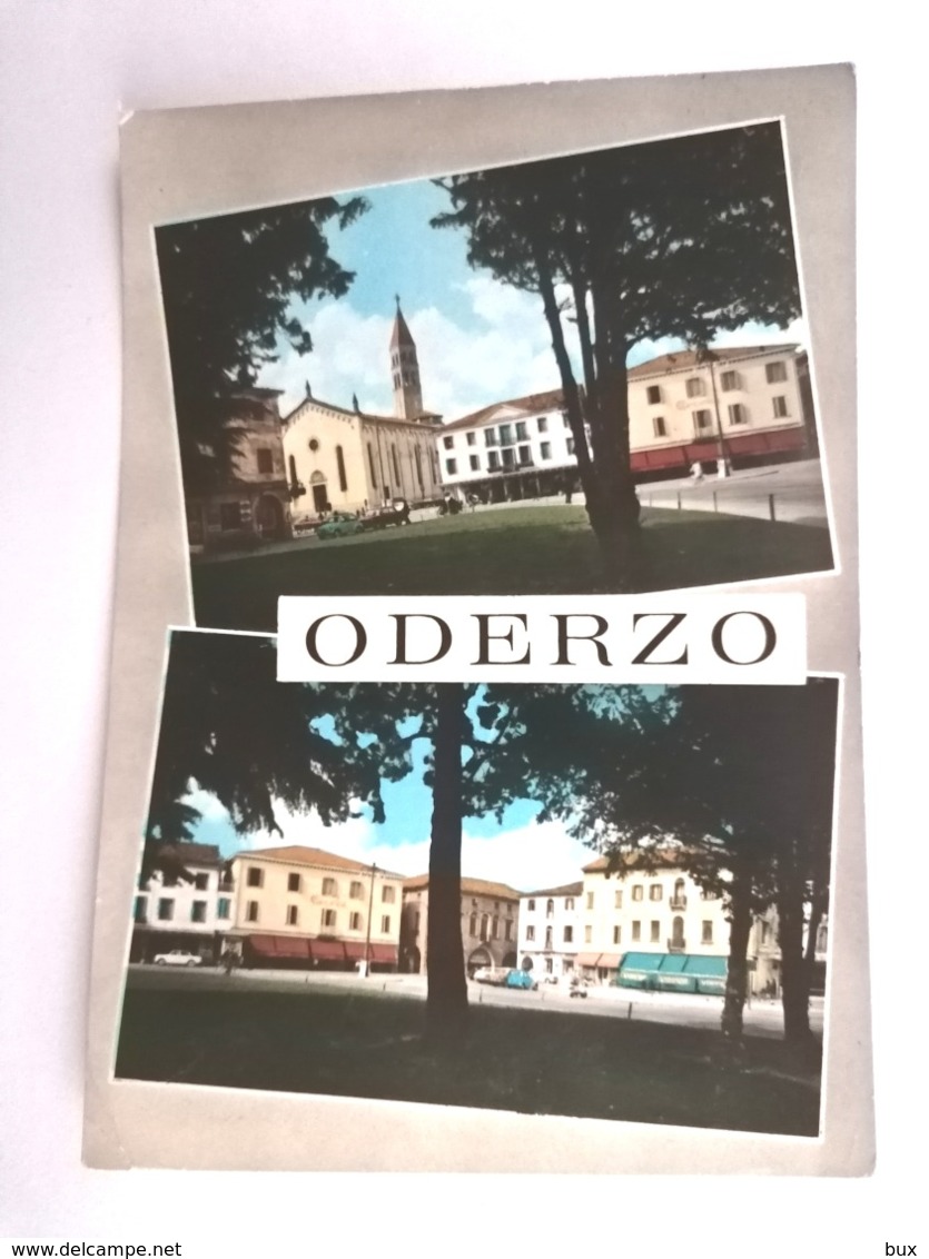 ODERZO     TREVISO    VENETO VIAGGIATA COME DA FOTO Acquerellata - Treviso