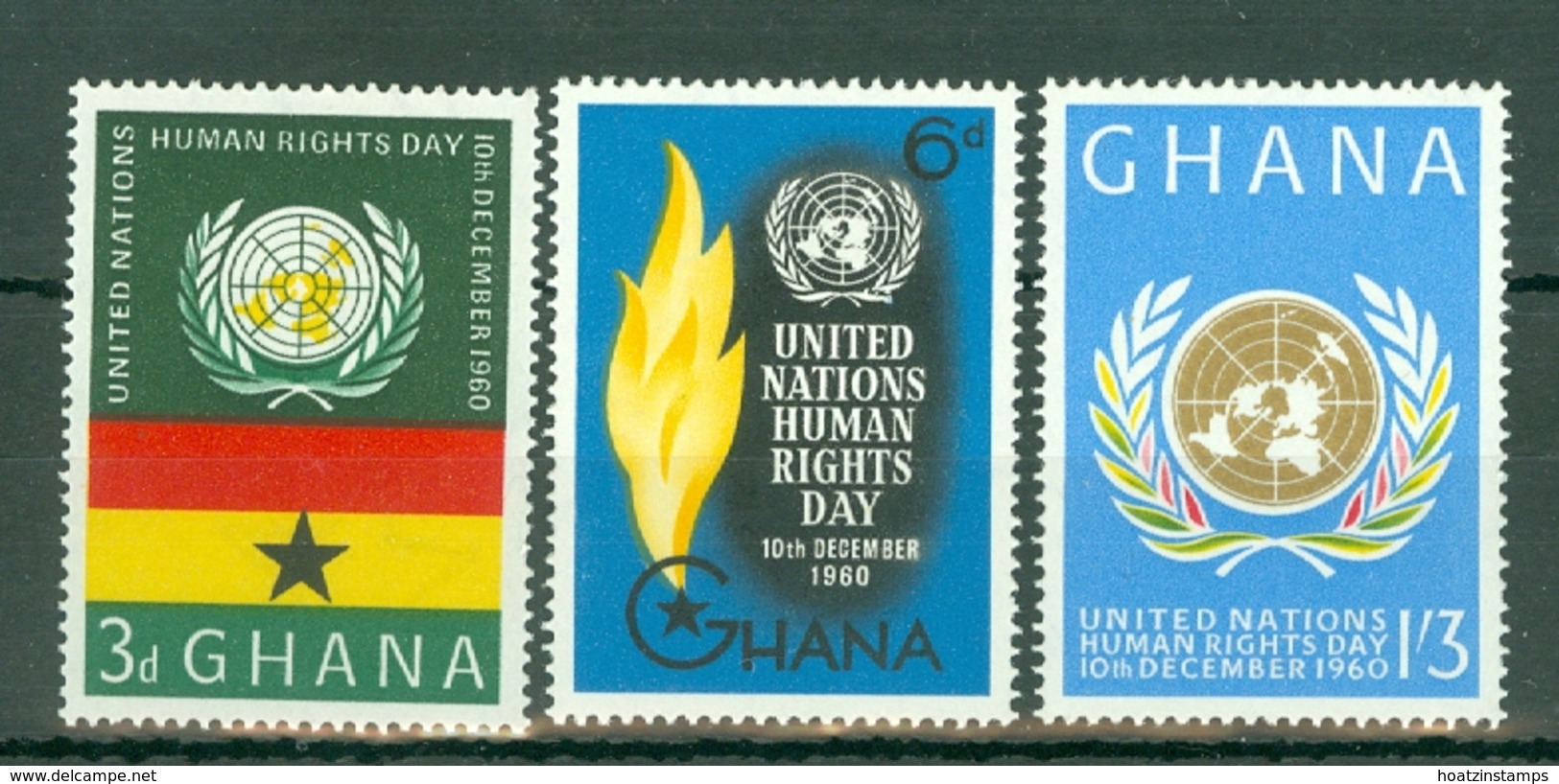 Ghana: 1960   Human Rights Day   MNH - Ghana (1957-...)