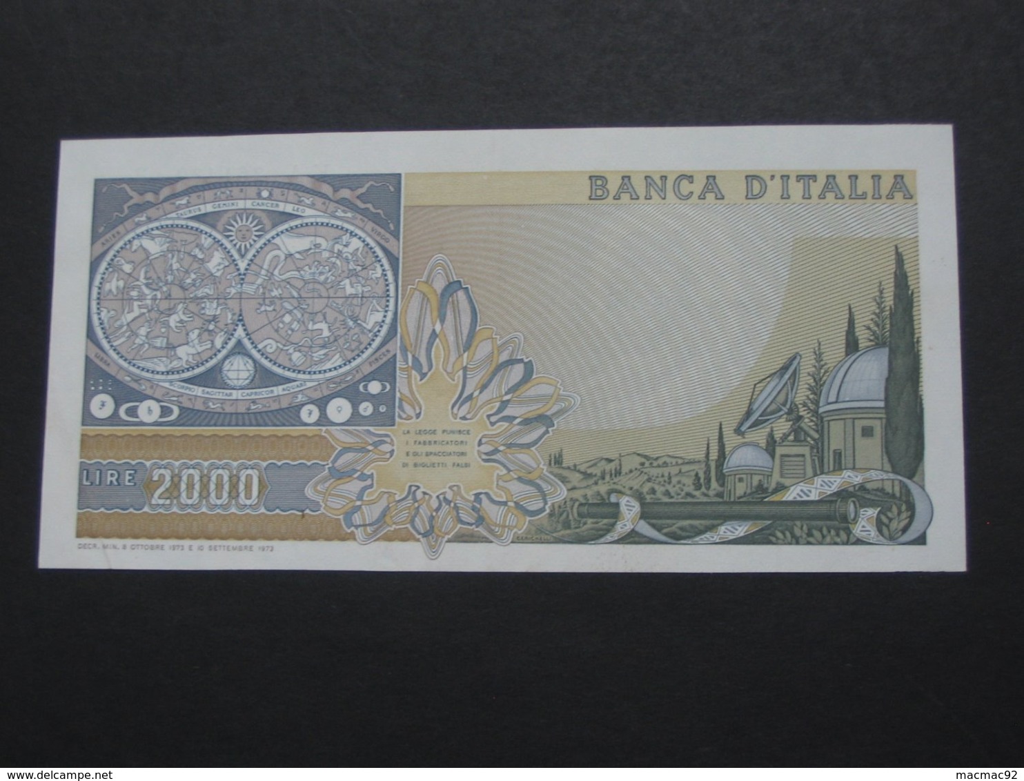 2000  Duemila LIRE   - ITALIE  - Banca D'Italia 1973   **** EN ACHAT IMMEDIAT **** Billet Quasi Neuf !!!!!! - 2000 Liras