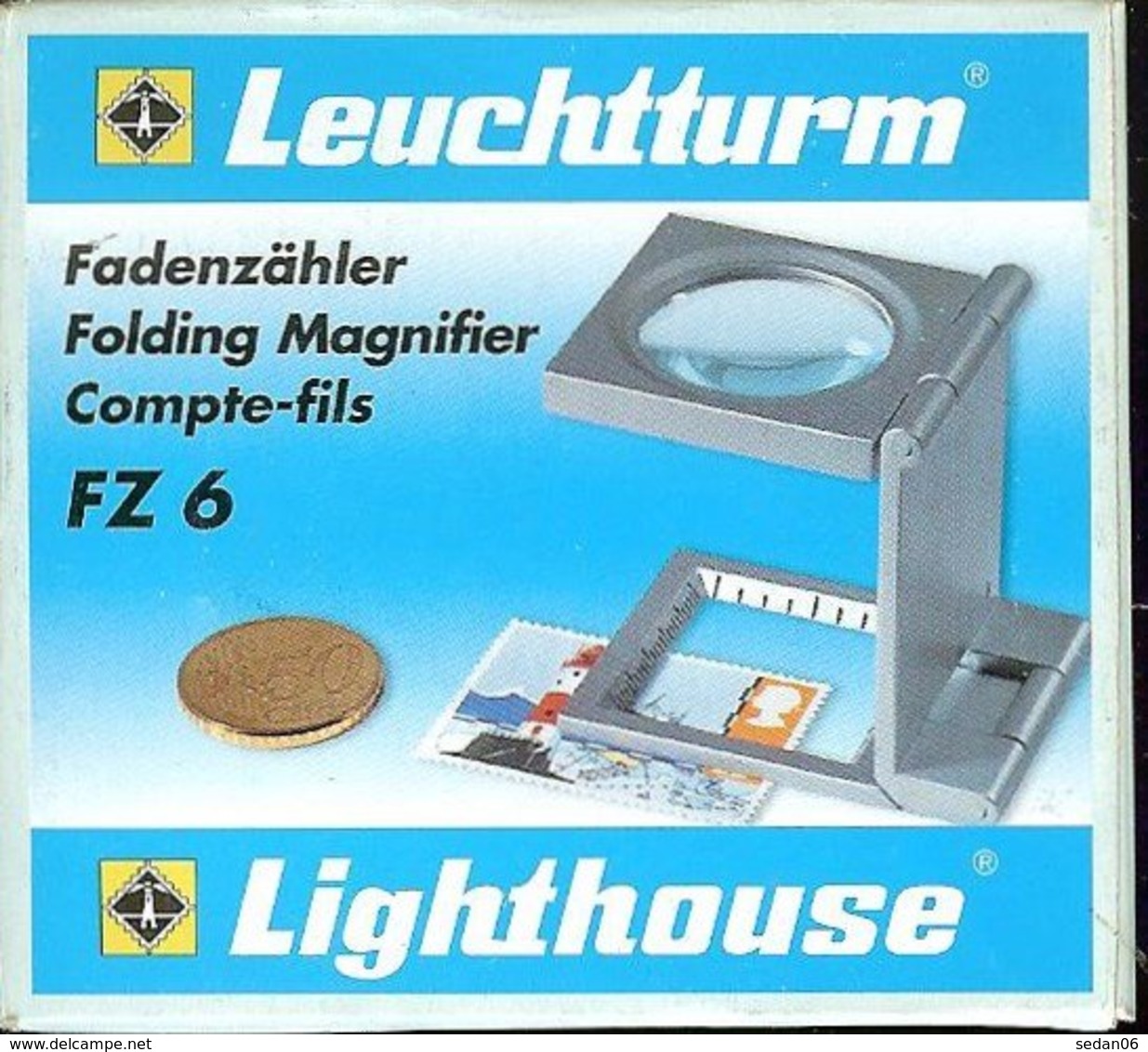 LEUCHTTURM - COMPTE-FILS FZ 6 - Gr 6x (Réf.FZ 6) - Stamp Tongs, Magnifiers And Microscopes