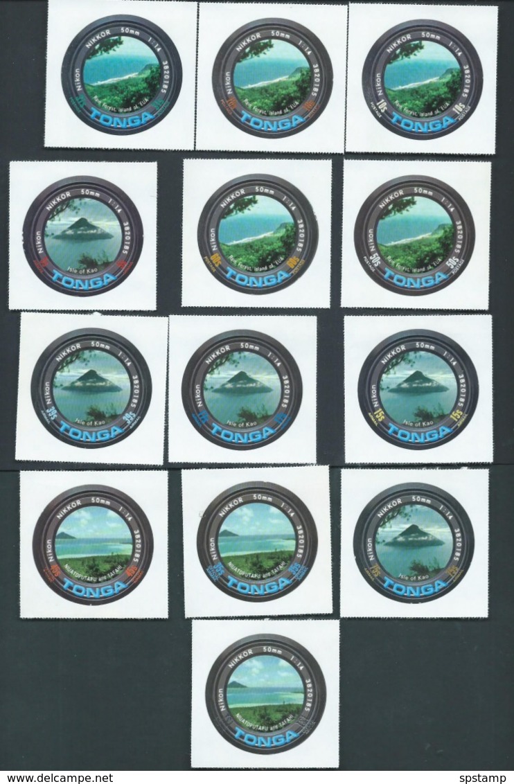 Tonga 1979 Island Photograph Views Self Adhesive Set 13 MNH - Tonga (1970-...)