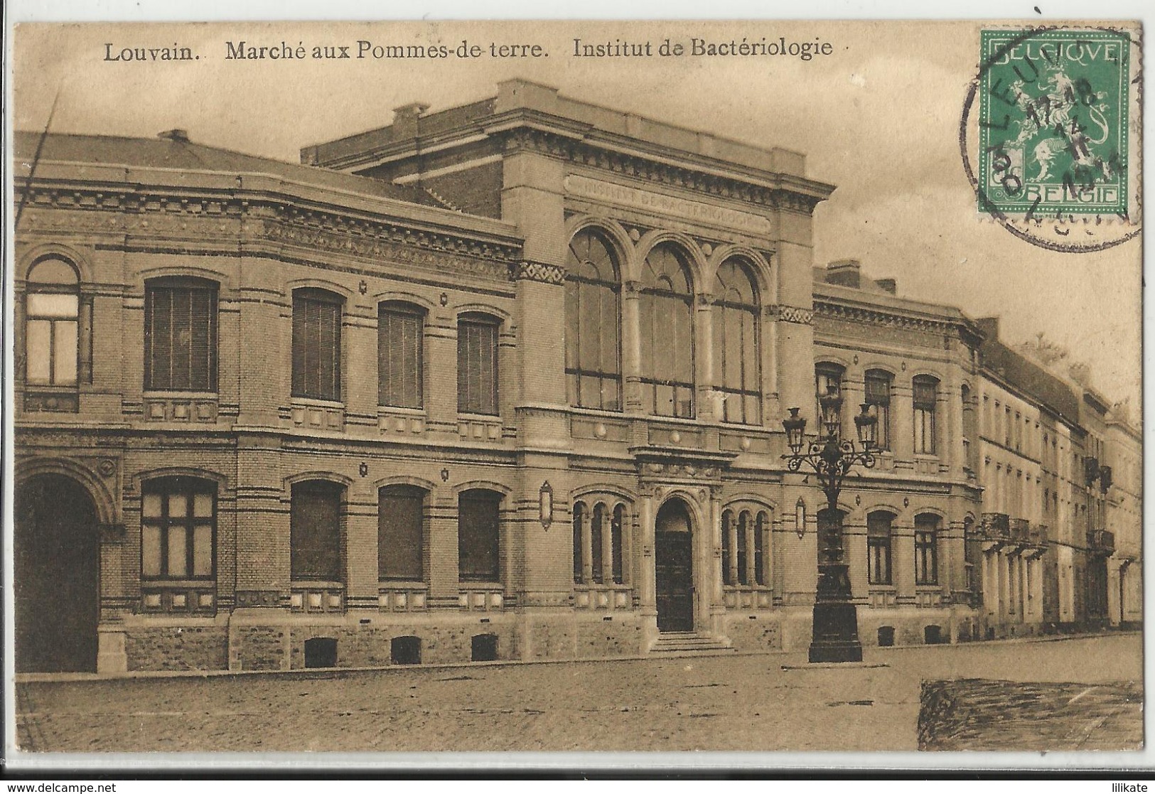 Leuven - Louvain - Marché Aux Pommes De Terre - Institut De Bactériologie 1914 - Leuven