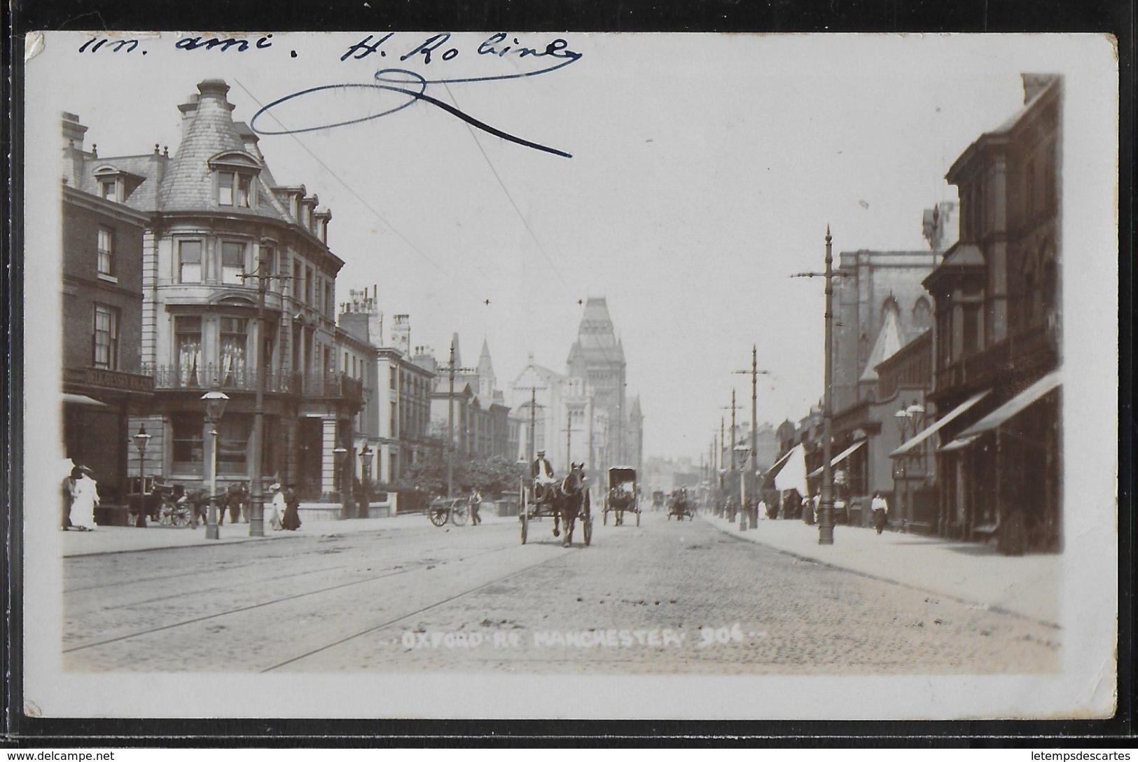 CARTE PHOTO ANGLETERRE - Manchester, Oxford Road - Manchester