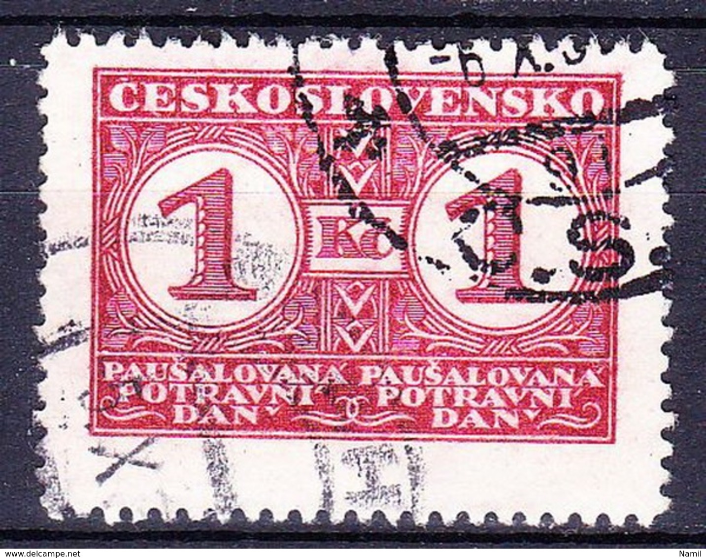 Tchécoslovaquie 1935 Mi Timbre Pour Taxe Alimentaire, Obliteré - Used Stamps