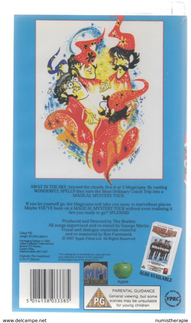 Magical Mystery Tour By The Beatles VHS PAL (1967/1989) - Comedias Musicales