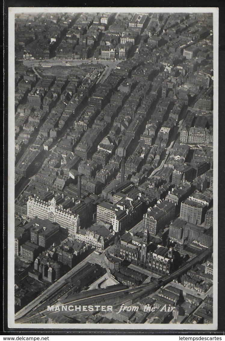 CARTE PHOTO ANGLETERRE - Manchester, From The Air - Manchester
