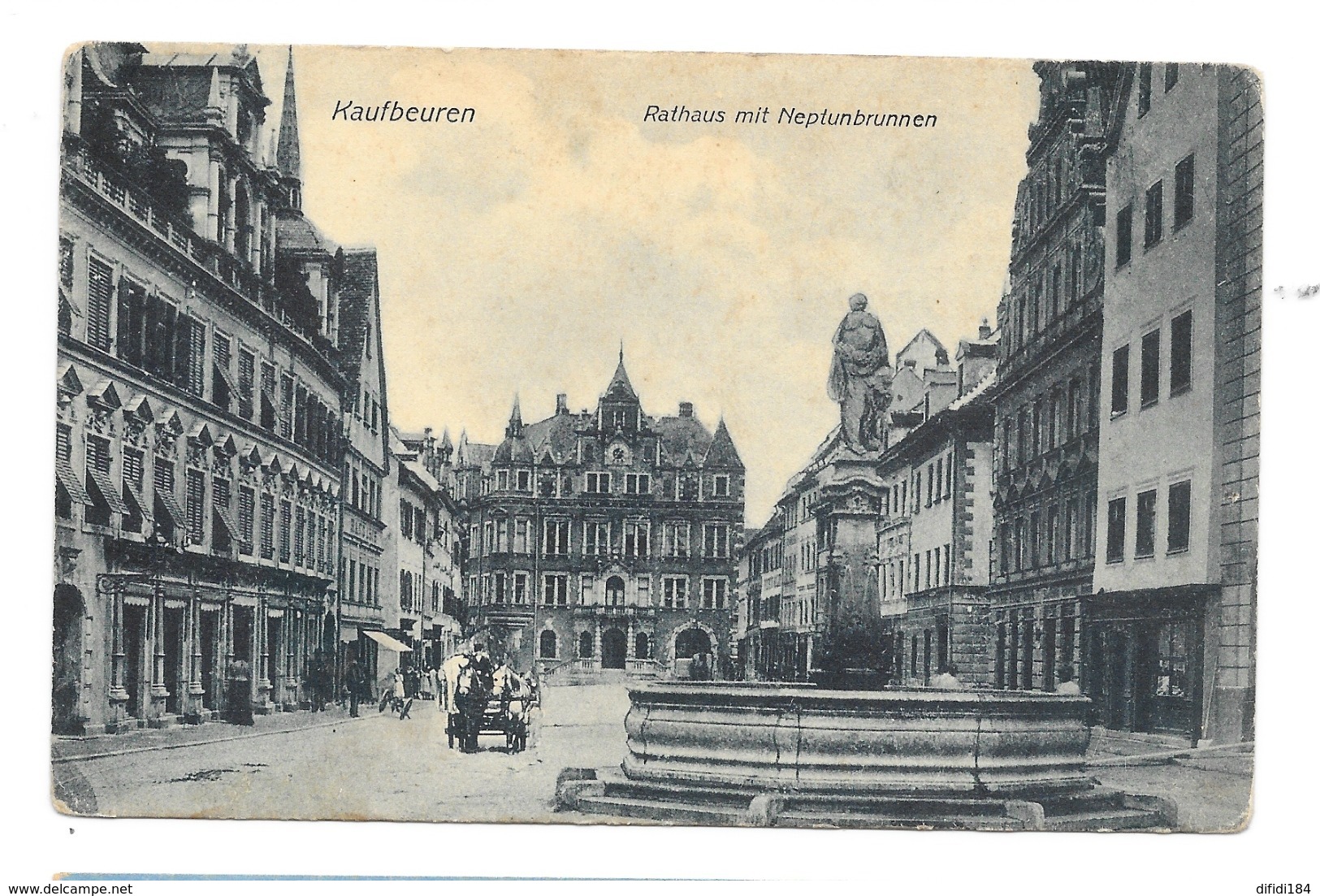 Kaufbeuren Rathaus Mit Neptunbrunnen - Kaufbeuren