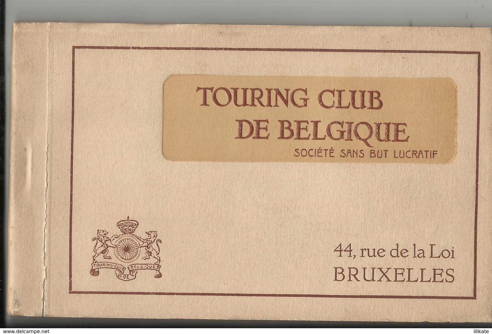 Le Touring Club De Belgique - Très Rare Carnet Du Club Avec 10 Cartes-vues Du Siège Du Touring à Bruxelles Rue De La Loi - Otros & Sin Clasificación