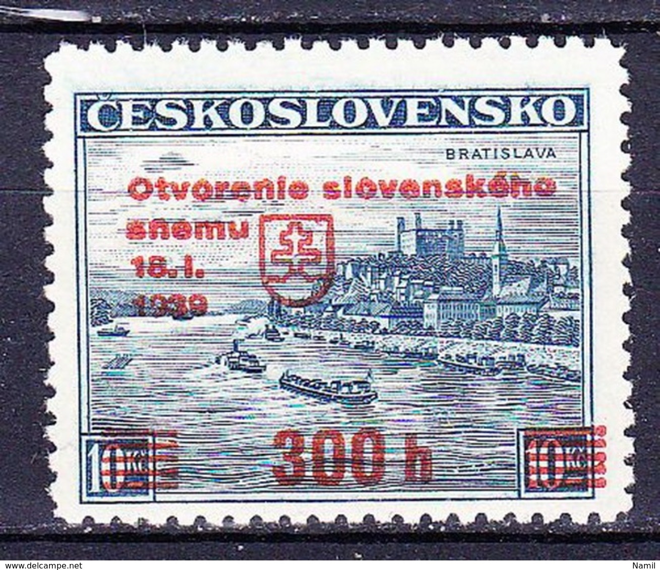 Tchécoslovaquie 1939 Mi A 405 (Yv Slovaquie 35 A), (MNH)** - Ungebraucht