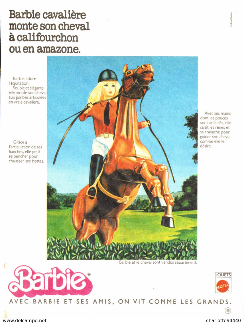 PUB POUPEE " BARBIE VIVANTE "   1978  (28 ) - Barbie