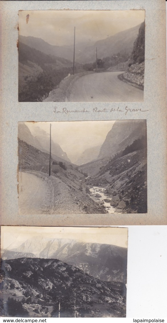 7 Photographies  La Grave La Romanche Ensemble De 7 Photographies De Particulier Toutes Situés RARE ( Ref 191181) - Lieux