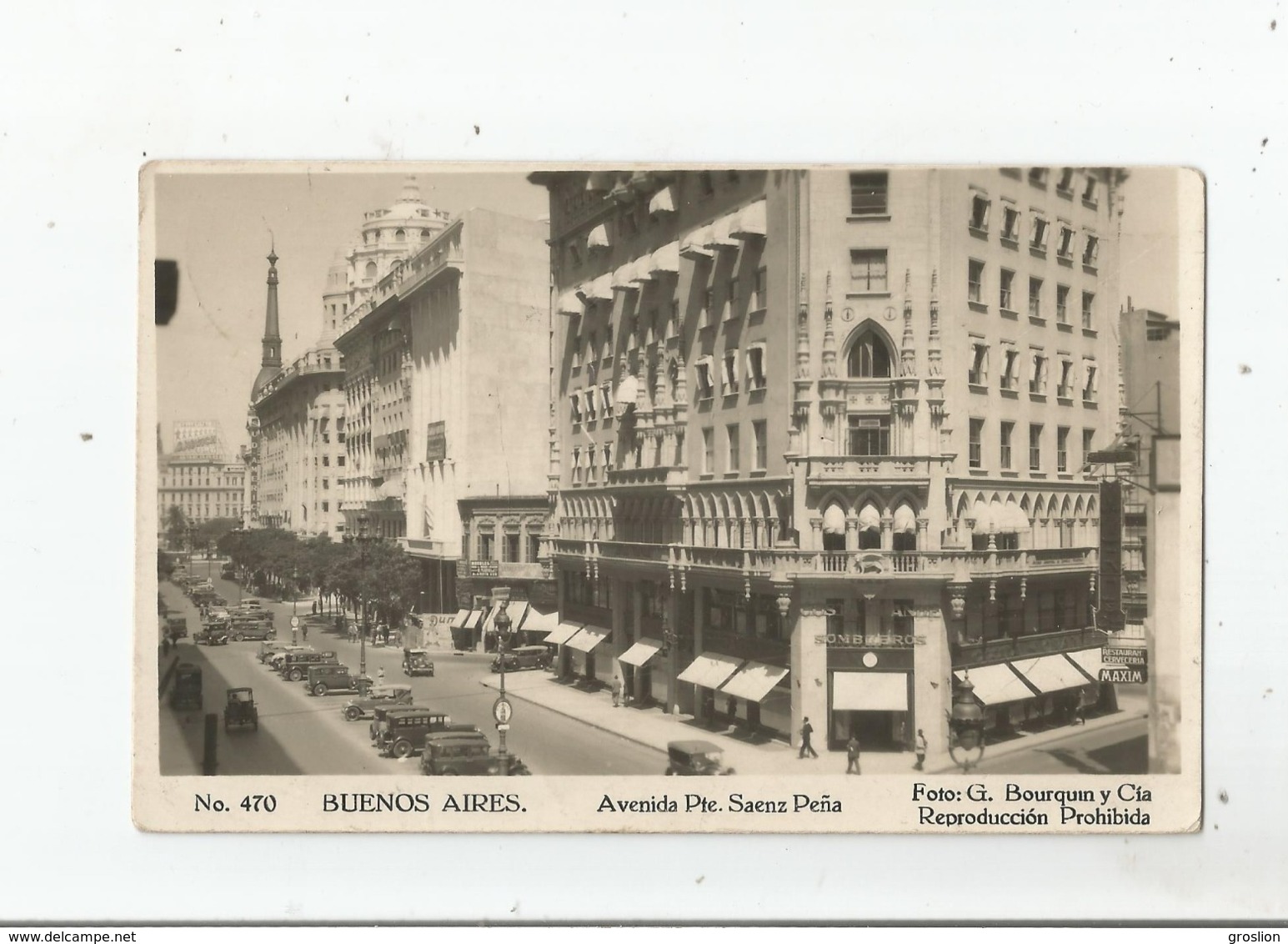 BUENOS AIRES 470 AVENIDA PTE SAENZ PENA 1930 - Argentine