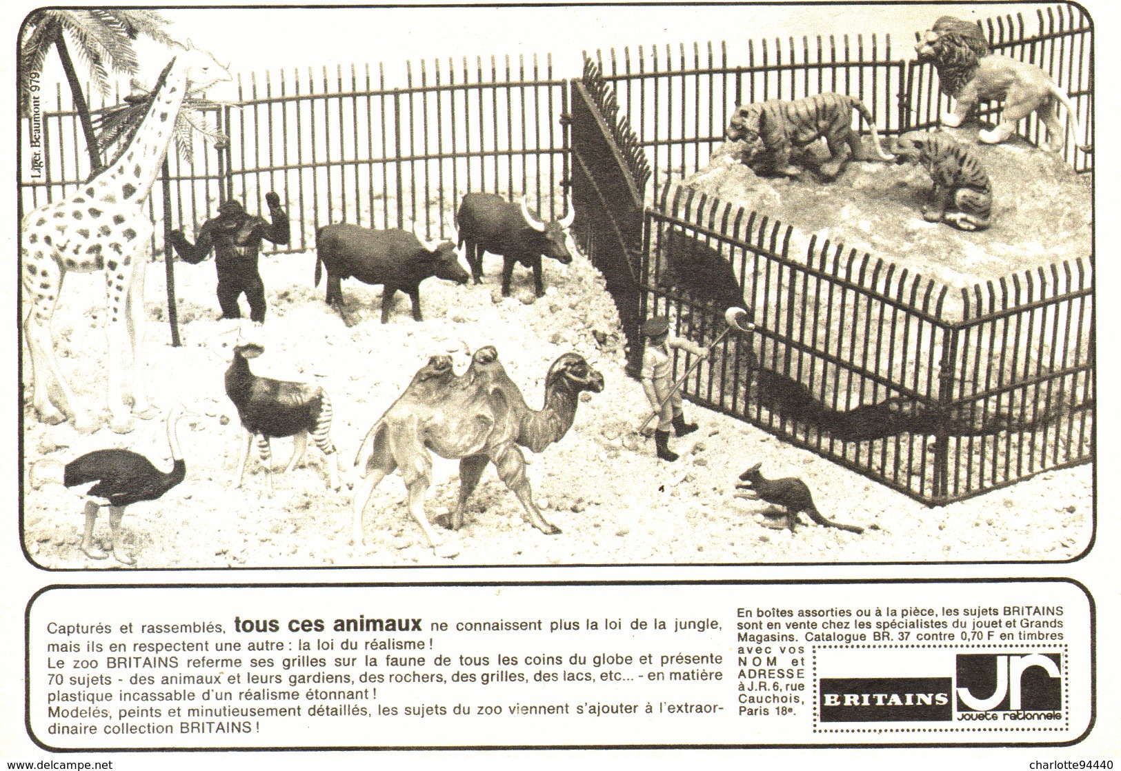 PUB  BRITAINS  " LE ZOO " 1967 - Otros & Sin Clasificación