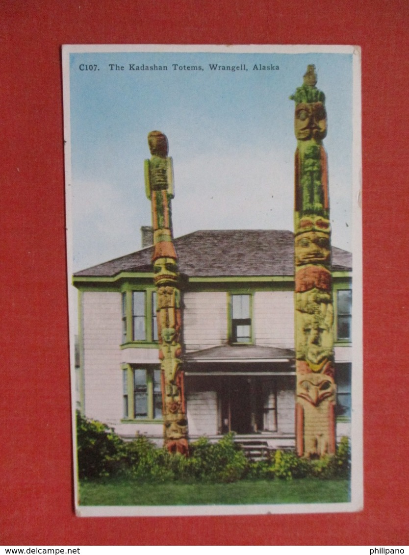 The Kadashan Totems Wrangell Alaska    Ref 3689 - Indiani Dell'America Del Nord