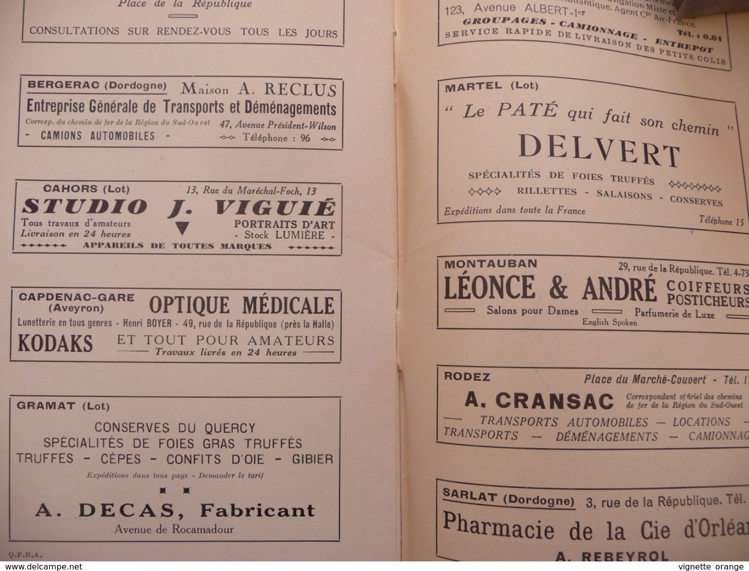 GUIDE S N C F Périgord Quercy Rouergue Albigeois ( publicité " Bénédictine " Flacon Plat " illustrée par  A. Molusson