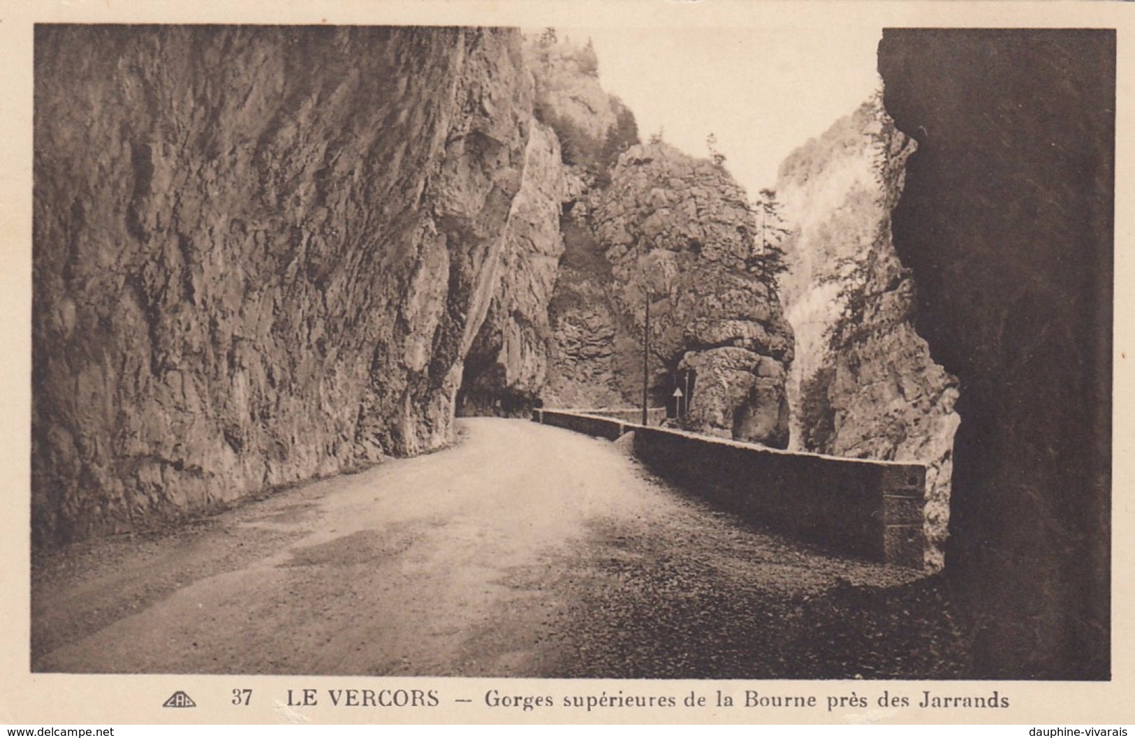 CP GORGES DE LA BOURNE 38 ISERE  - VERCORS - GORGES SUPERIEURES PRES DES JARRANDS - Villard-de-Lans