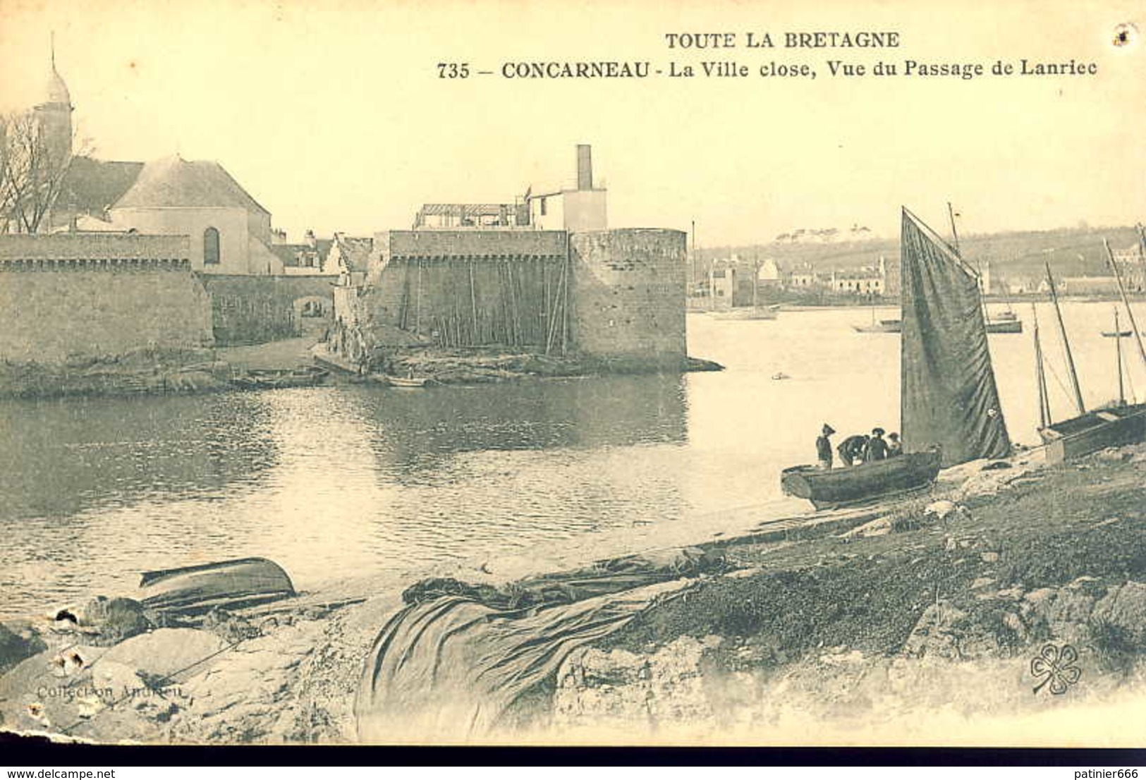 Concarneau La Ville Close Vue Du Passage De Lanriec - Concarneau