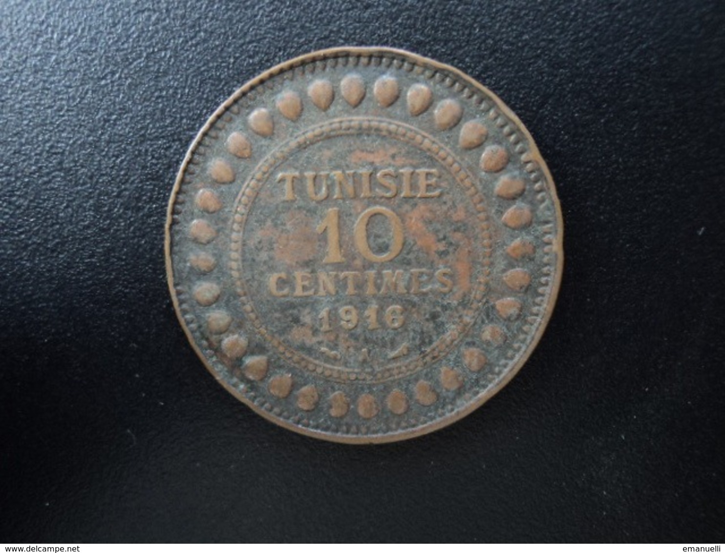 TUNISIE : 10 CENTIMES    1334 / 1916 A     G.105 / KM 236     TTB - Tunesië