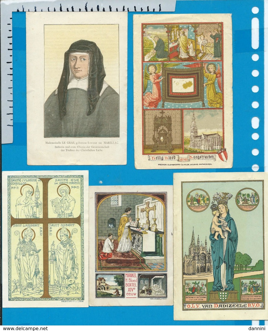 Holycard    Lot   5 Pieces - Devotion Images