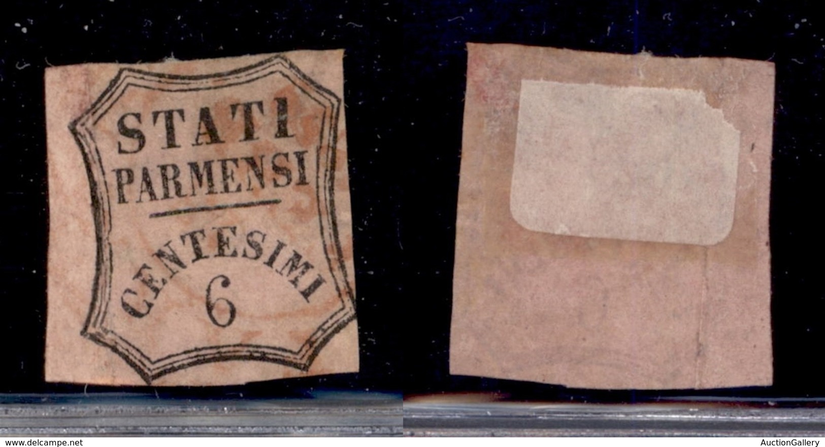 Antichi Stati Italiani - Parma - 1857 - Segnatasse - 6 Cent (1) Usato - Difetti - Da Esaminare - Other & Unclassified