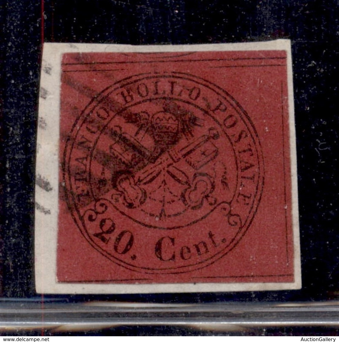 Antichi Stati Italiani - Stato Pontificio - 1867 - 20 Cent (18) Usato Su Frammento - Stretto A Sinistra (300) - Other & Unclassified