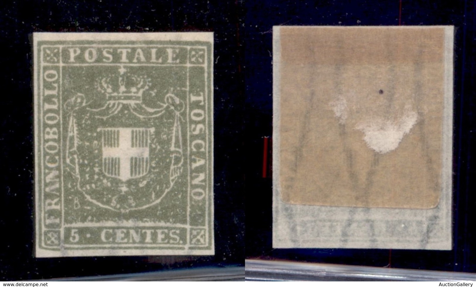 Antichi Stati Italiani - Toscana - Ristampe - 1860 - 5 Cent - Senza Gomma - Other & Unclassified