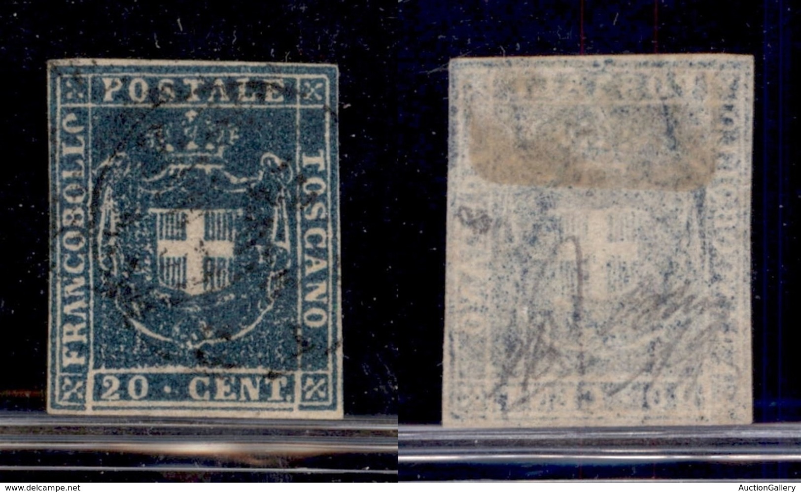 Antichi Stati Italiani - Toscana - 1860 - 20 Cent (20) Usato - Margini Perfetti - Oliva + Diena (300) - Other & Unclassified