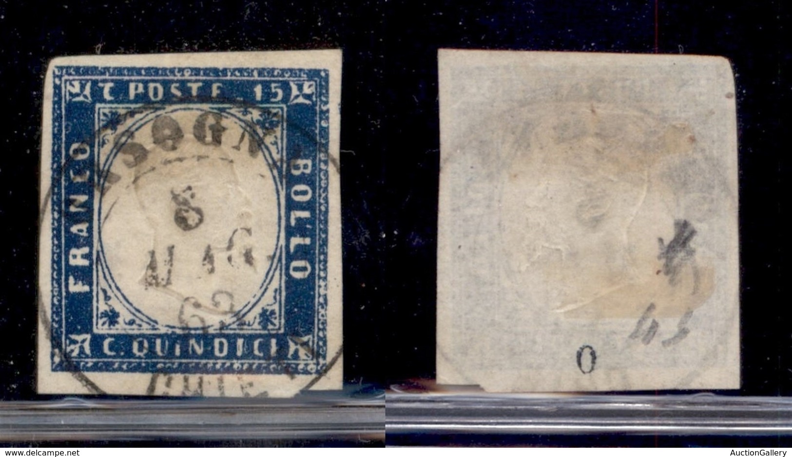 Regno - 1862 - Orsogna Chieti (P.ti 10) - 15 Cent (11) Usato (8.5.63) - Sonstige & Ohne Zuordnung