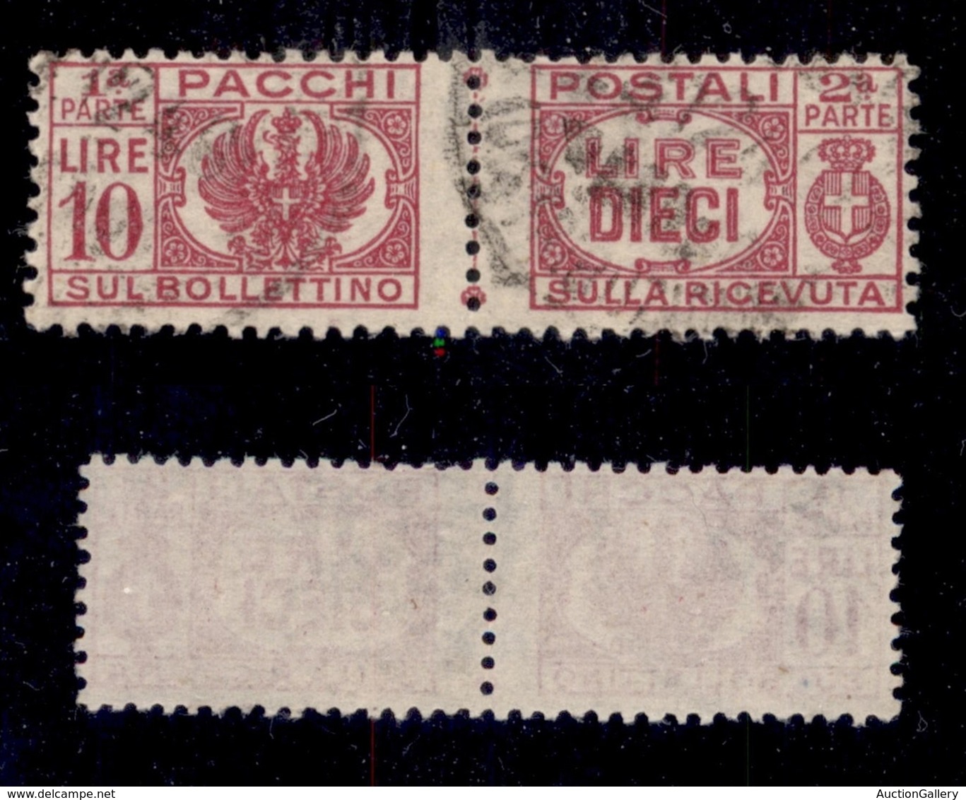 Luogotenenza - Pacchi Postali - 1946 - 10 Lire (64) Usato (130) - Sonstige & Ohne Zuordnung