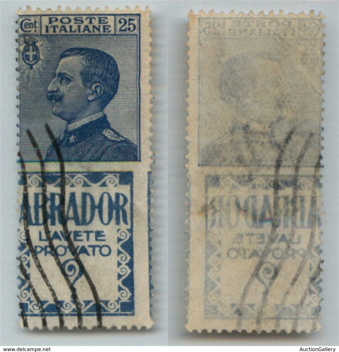 Regno - Francobolli Pubblicitari - 1924 - 25 Cent Abrador (4da) - Usato - Sonstige & Ohne Zuordnung