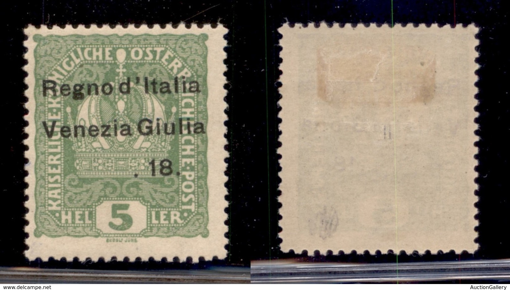 Occupazioni I Guerra Mondiale - Venezia Giulia - 1918 - 5 Heller (2t) Senza 3.XI - Gomma Originale (90) - Andere & Zonder Classificatie