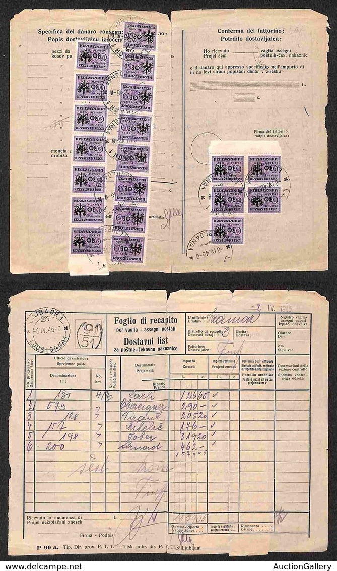 Occupazioni II Guerra Mondiale - Occupazione Tedesca - Lubiana - Segnatasse - Segnatasse - 30 Cent (5) - 20 Pezzi In Str - Other & Unclassified