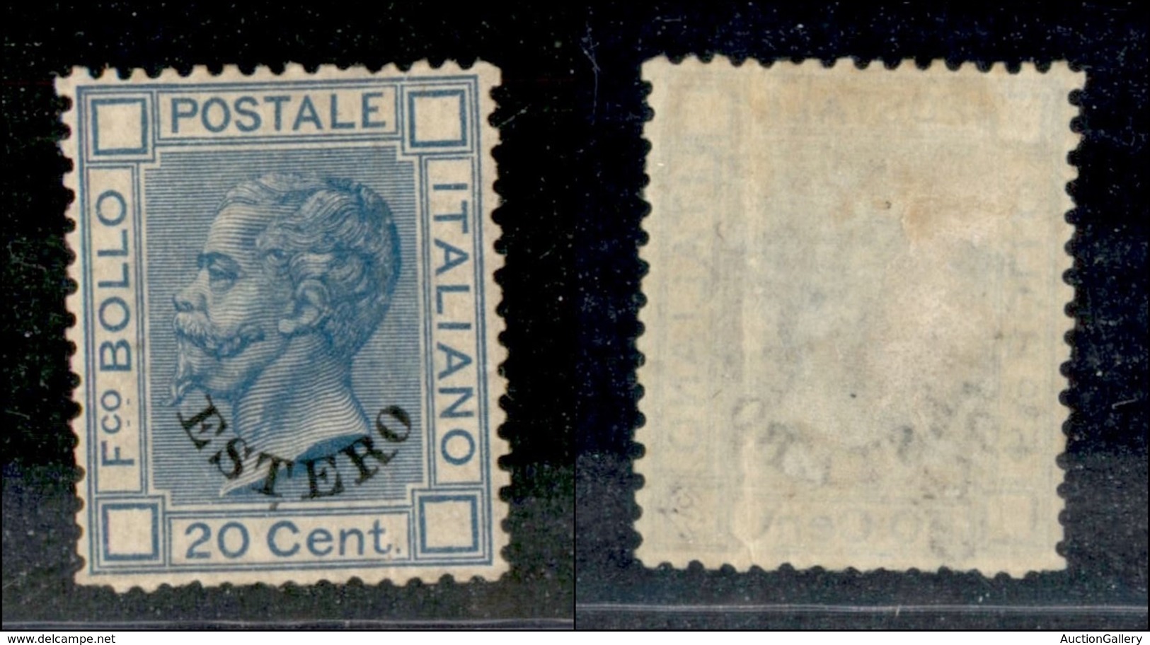 Uffici Postali All'Estero - Levante - Emissioni Generali - 1874 - 20 Cent Estero (5) - Gomma Originale - Leggera Piega V - Sonstige & Ohne Zuordnung