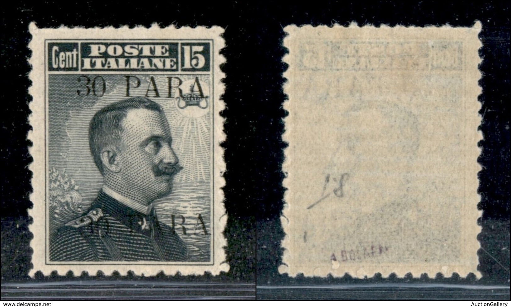 Uffici Postali All'Estero - Levante - Costantinopoli - 1908 - 30 Para Su 15 Cent (10a) Con Doppia Soprastampa - Gomma Or - Sonstige & Ohne Zuordnung