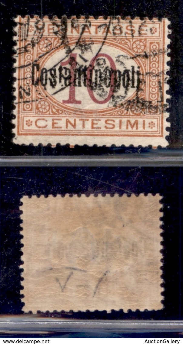 Uffici Postali All'Estero - Levante - Costantinopoli - Segnatasse - 1922 - 10 Cent (1) Usato (140) - Andere & Zonder Classificatie