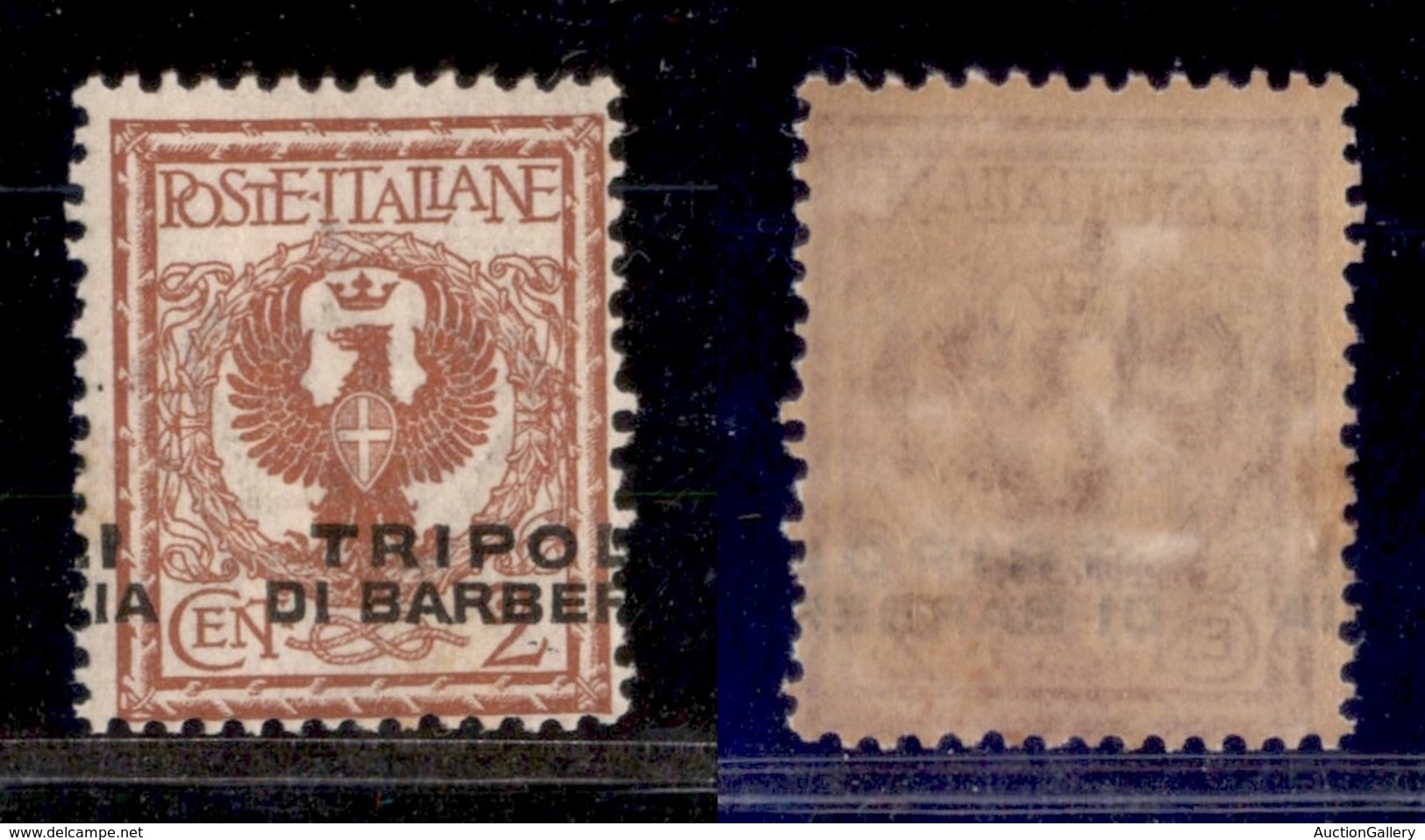 Uffici Postali All'Estero - Levante - Tripoli Di Barberia - 1915 - 2 Cent (12c) Con Soprastampa Spostata A Cavallo - Gom - Andere & Zonder Classificatie