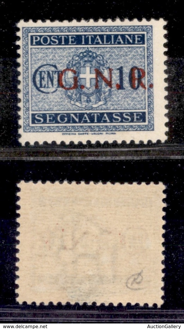 RSI - G.N.R. Verona - Segnatasse - 1944 - 10 Cent (48) - Punto Dopo N Molto Inchiostrato - Gomma Integra - Andere & Zonder Classificatie
