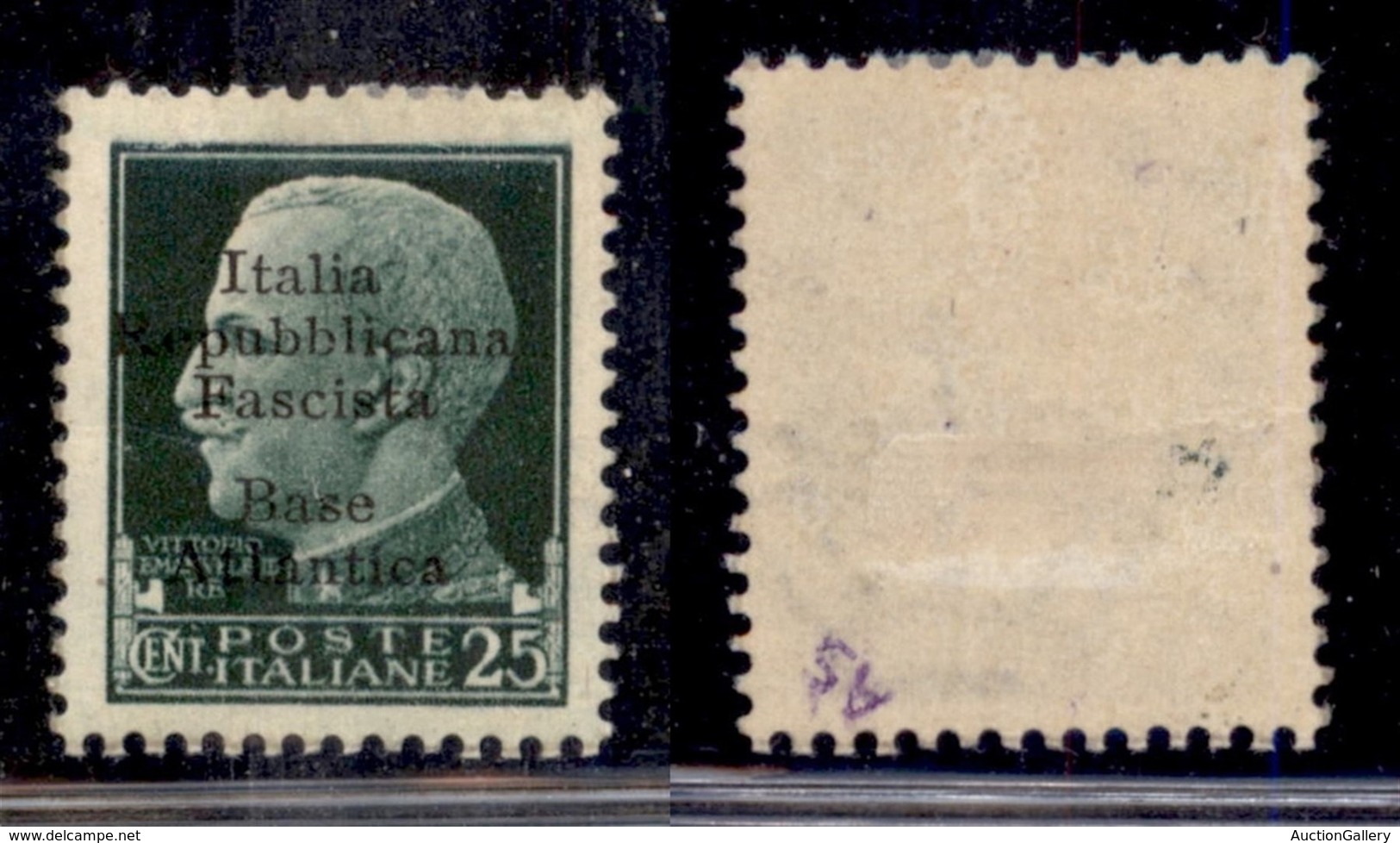 Emissioni Locali - Base Atlantica - 1943 - 25 Cent (9) - Gomma Originale (180) - Other & Unclassified