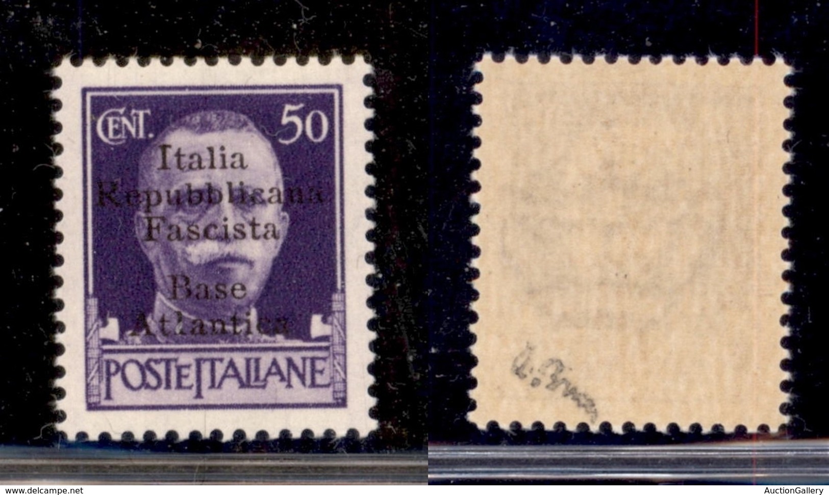 Emissioni Locali - Base Atlantica - 1943 - 50 Cent (11g) - L Di Atlantica Diverso - Gomma Integra - Timbrino Brunn (240) - Andere & Zonder Classificatie