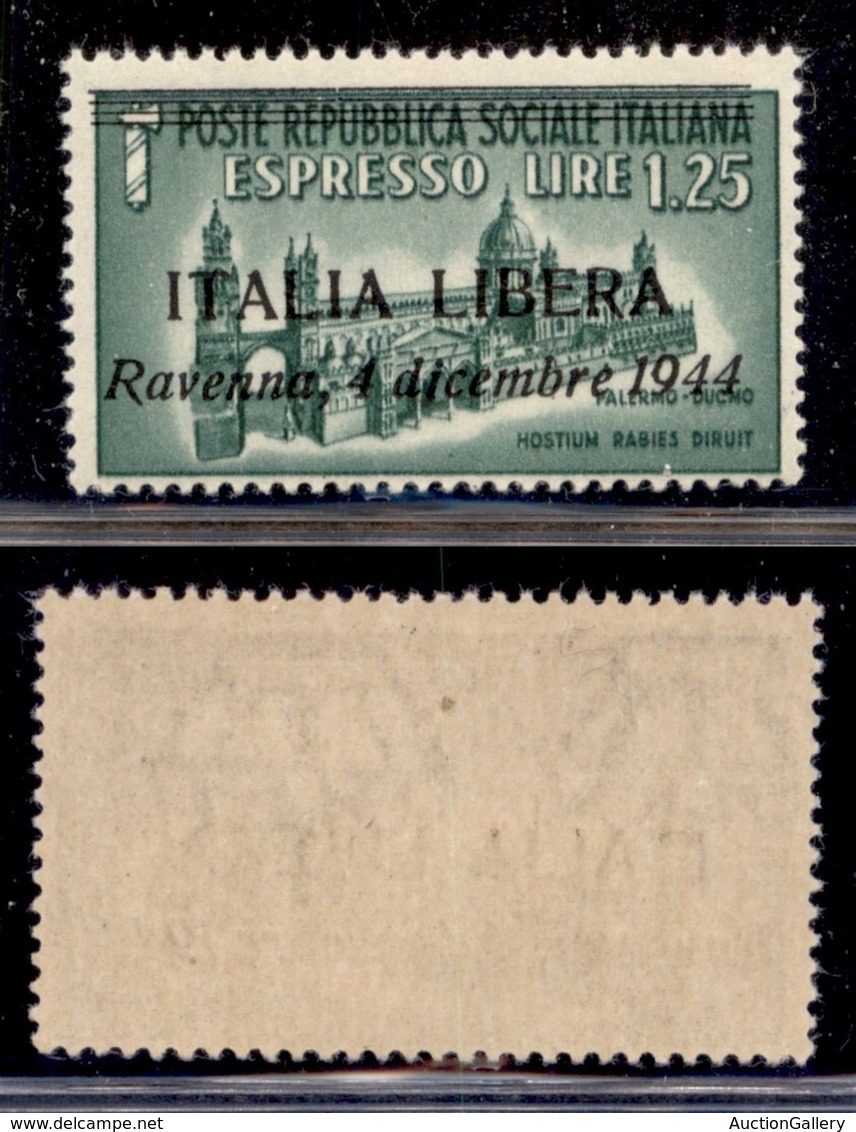 C.L.N. - Ravenna - 1,25 Lire (CEI 9) - Gomma Integra - Other & Unclassified