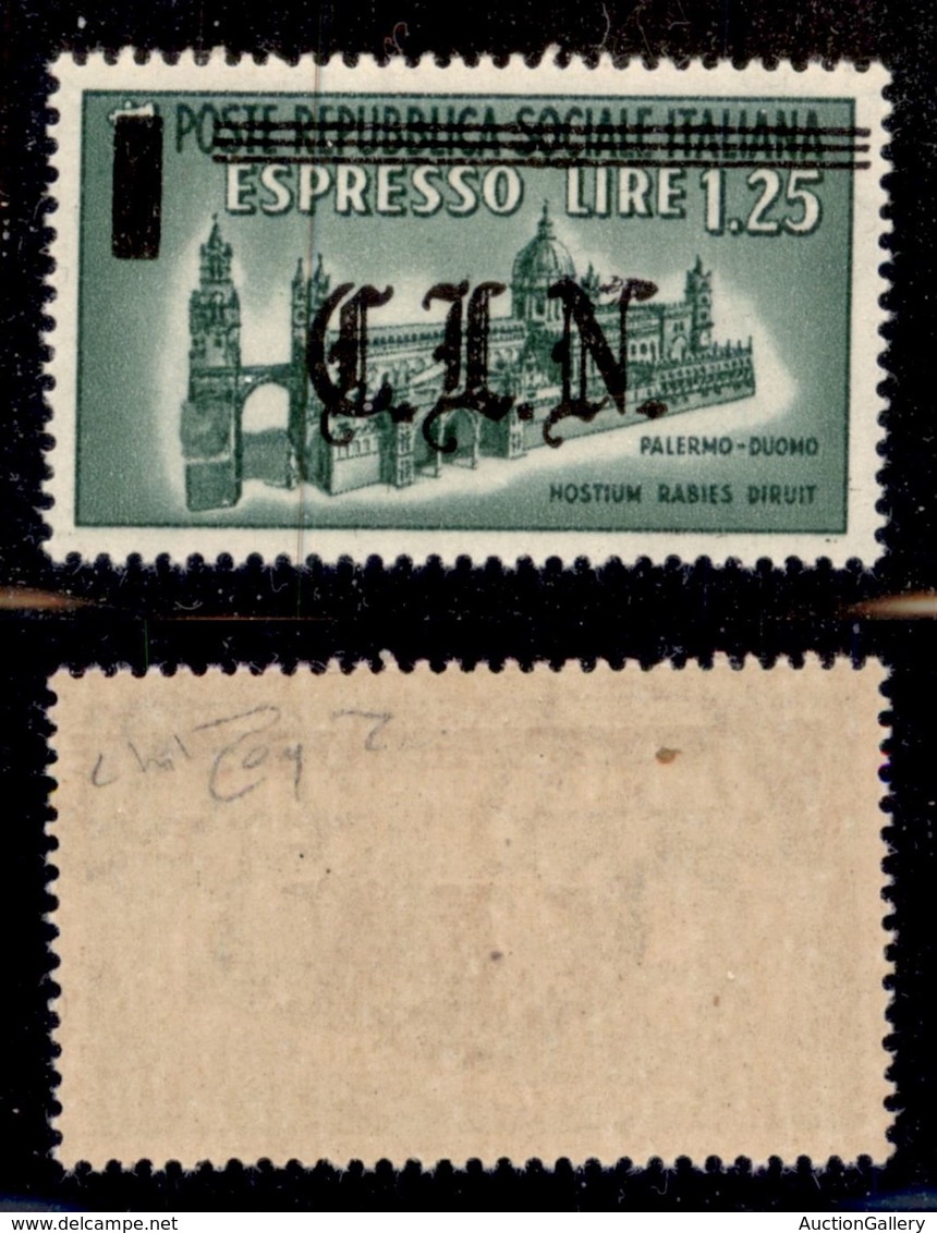 C.L.N. - Torino - 1945 - 1,25 Lire (Unificato 17) - Gomma Integra - Raybaudi - Other & Unclassified