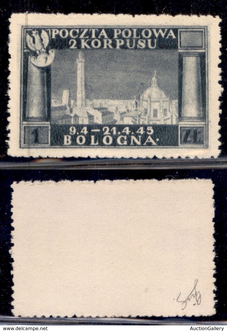 Corpo Polacco - 1946 - 1 Zloty (7) - Senza Gomma - Ottimamente Centrato (330) - Other & Unclassified