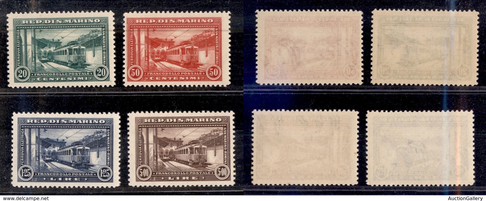 SAN MARINO - 1932 - Ferrovia (164/167) - Serie Completa - Gomma Integra (450) - Other & Unclassified