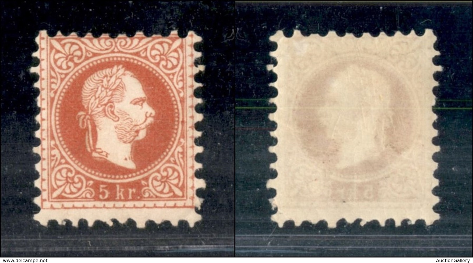 AUSTRIA - 1867 - 5 Kreuzer (37/IA) - Gomma Originale - Otros & Sin Clasificación