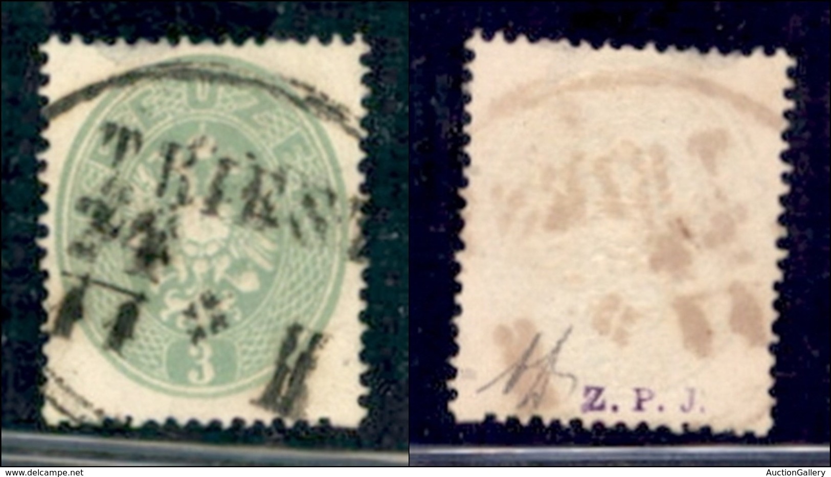 AUSTRIA - 1863 - 3 Kreuzer (25) Usato - Diena (110) - Autres & Non Classés