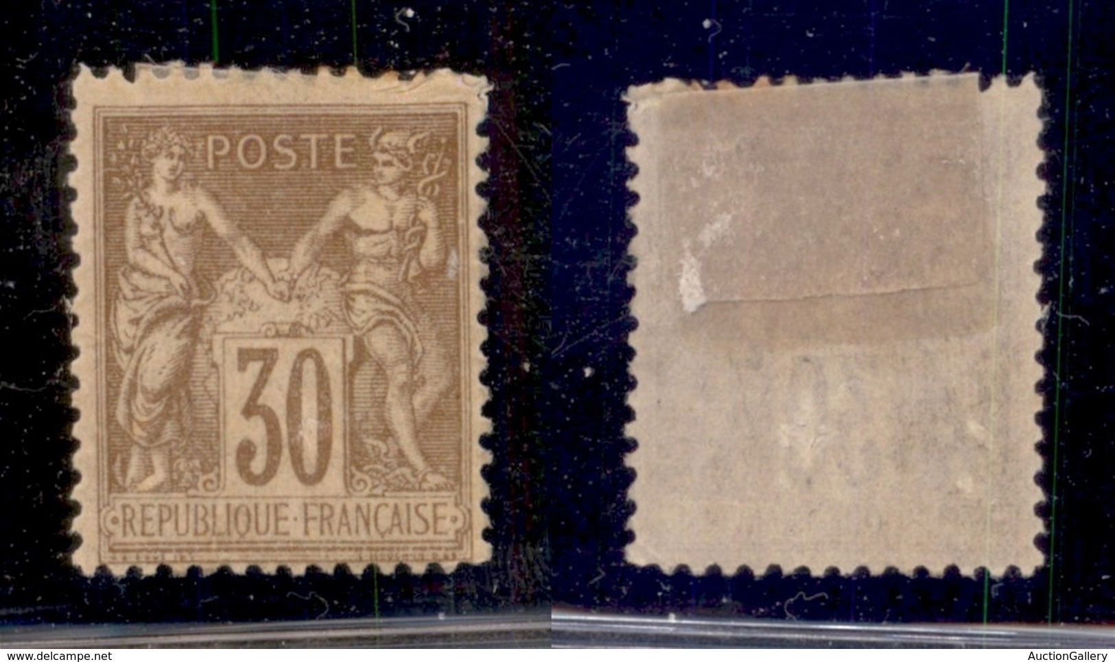 FRANCIA - 1881 - 30 Cent Allegoria (64 II) - Gomma Originale (100) - Sonstige & Ohne Zuordnung