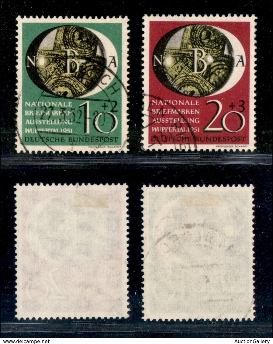 GERMANIA - BRD - 1951 - Wuppertal (141/142) - Serie Completa - Usati (100) - Autres & Non Classés